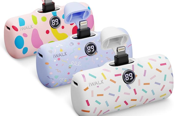 패턴 PD고속 도킹형 미니 보조배터리 4800mAh C타입 3colors