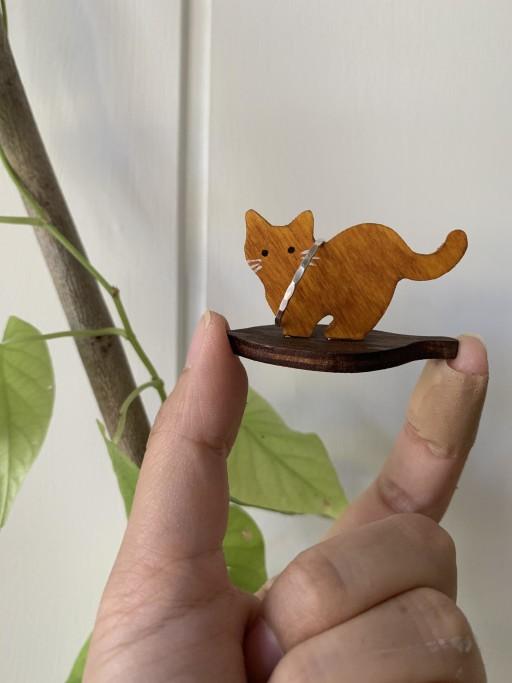 나무고양이 반지홀더💍🐱