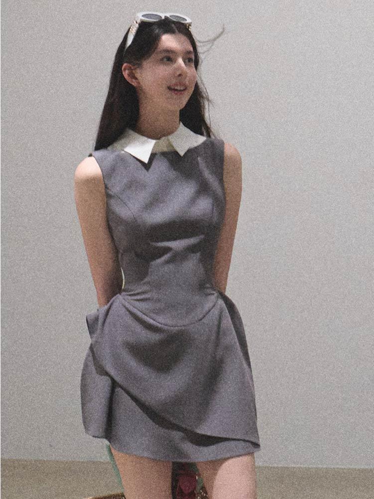 [OAK MOO] "Pretty Eyes\" Detachable Collar Dress