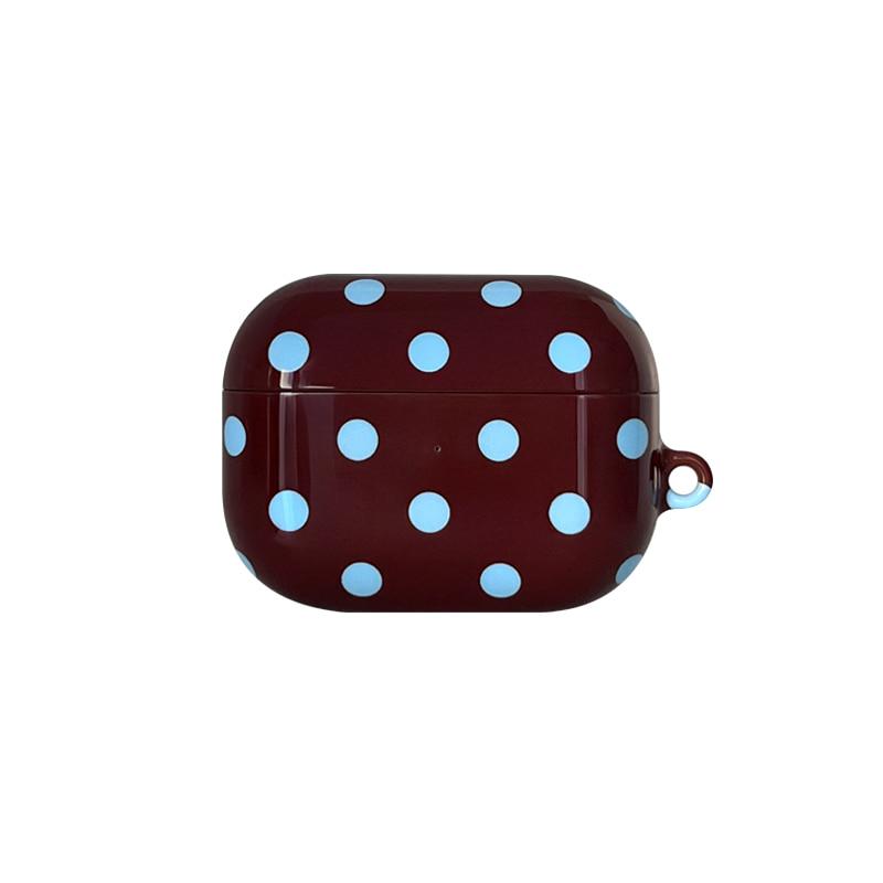 Dot Pattern AirPods Case [Brown Blue]
