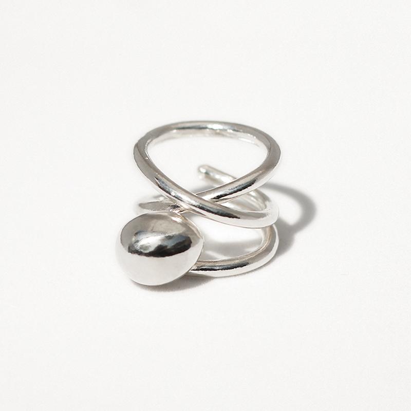 Egg and Lines Ring