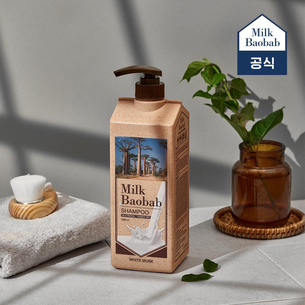 밀크바오밥 오리지널 샴푸 화이트머스크 1L