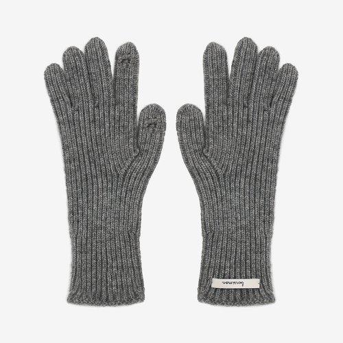 FINGER HOLE GLOVES - GREY