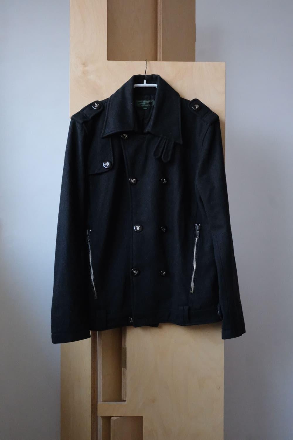 HOMME PLUS EVER GREEN Zip Peacoat | 후루츠패밀리