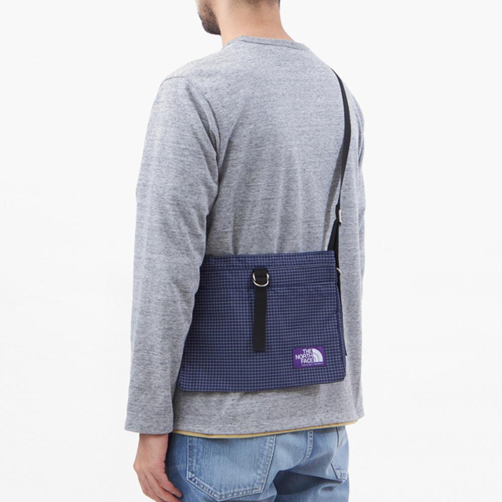 노스페이스 퍼플라벨 사코슈 컬러 립스톱 스몰 숄더백