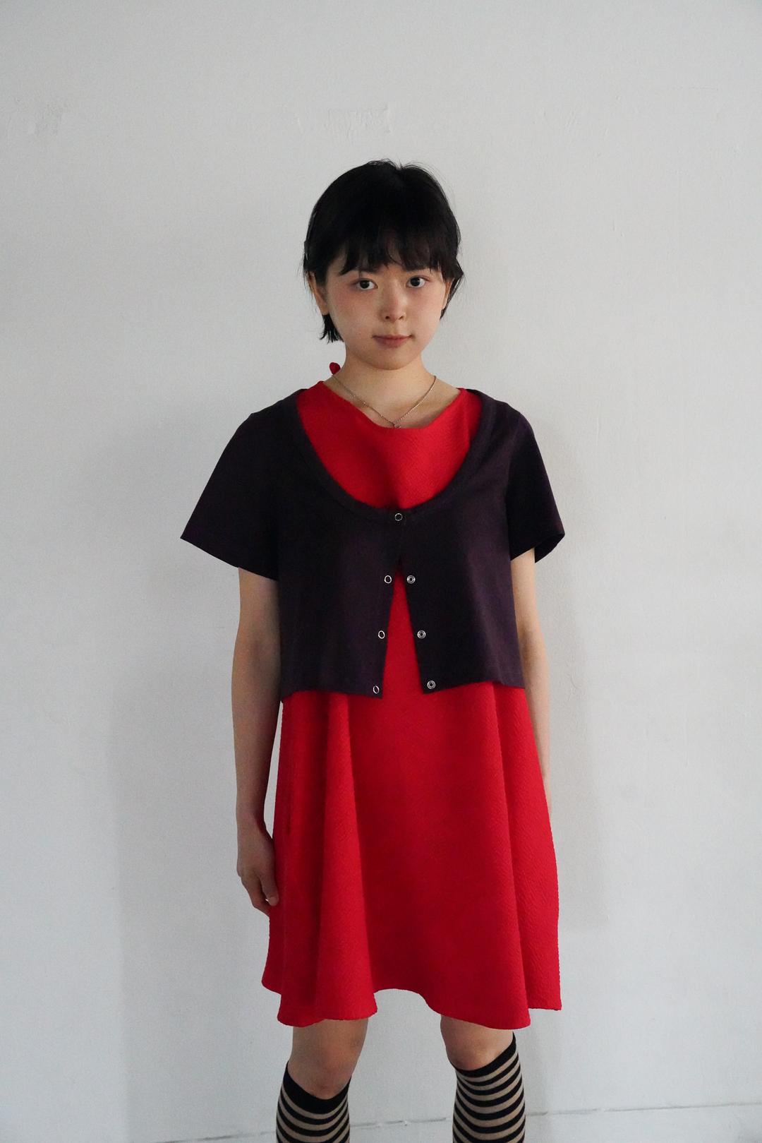 U NECK BOLERO - DEEP GRAPE