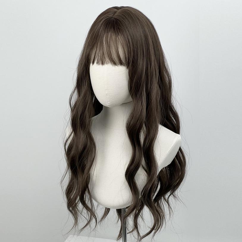 매트 브라운 롱 웨이브 통 가발