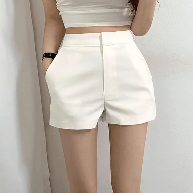 [기본깔끔핏] 코튼 면 스판 3부 숏팬츠 슬랙스 봄 여름 반바지