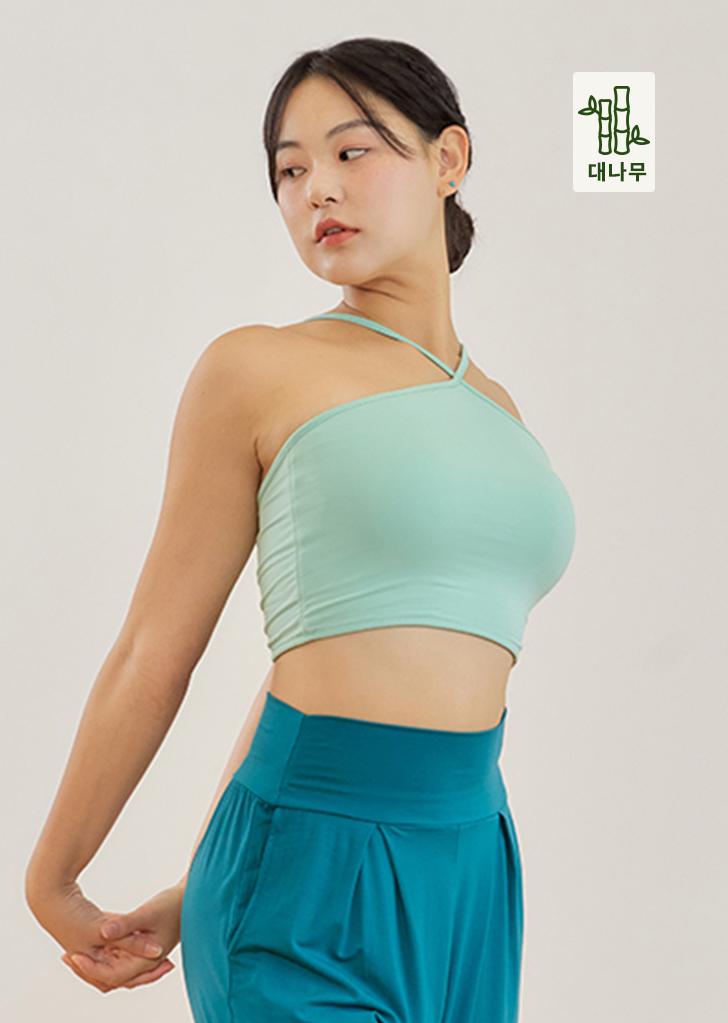 브릭샤 뱀부 홀터넥 브라탑- 민트