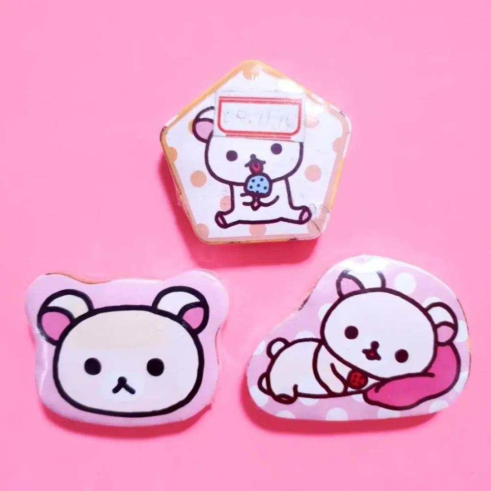 [고전문구/완구] 일본 리락쿠마 손수건 마법 물수건