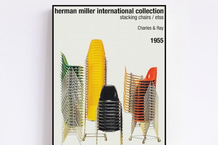 바우하우스포스터 No.413 임스체어 미드센추리모던 디자인 빈티지 가구 사진 액자 (M)