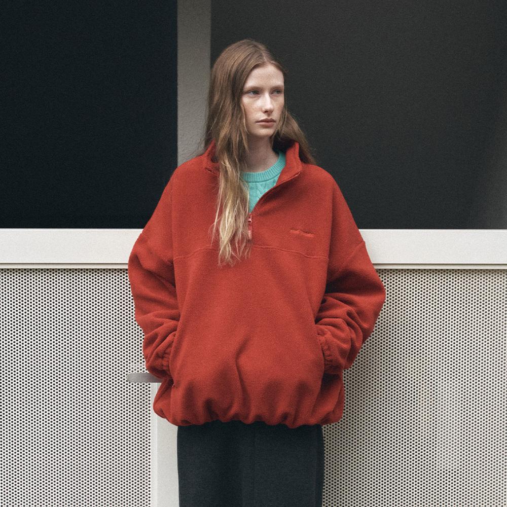 SITP5237 컴포트 플리스 풀오버 탑_Red