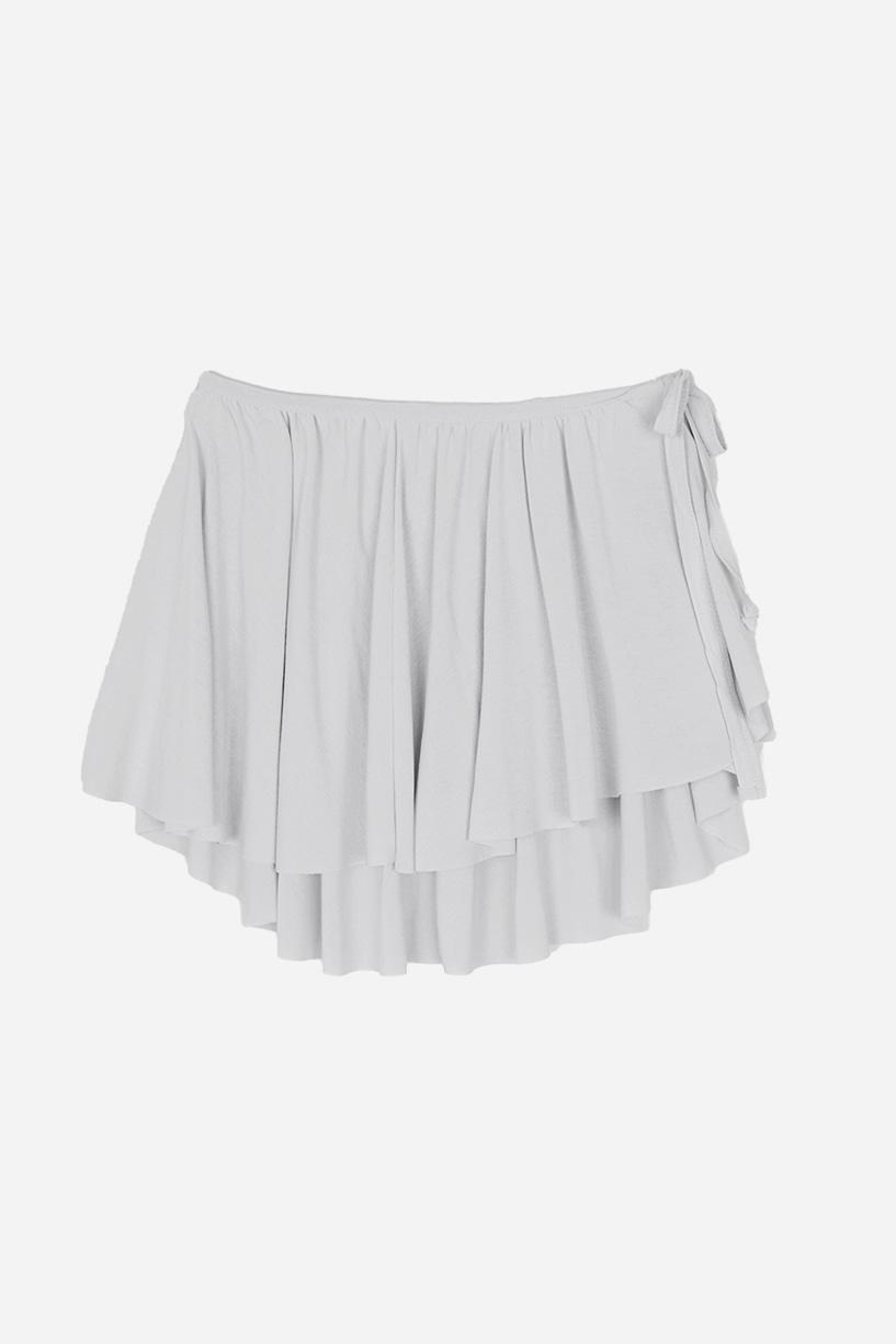 FLOWY RAYON WRAP SKIRT
