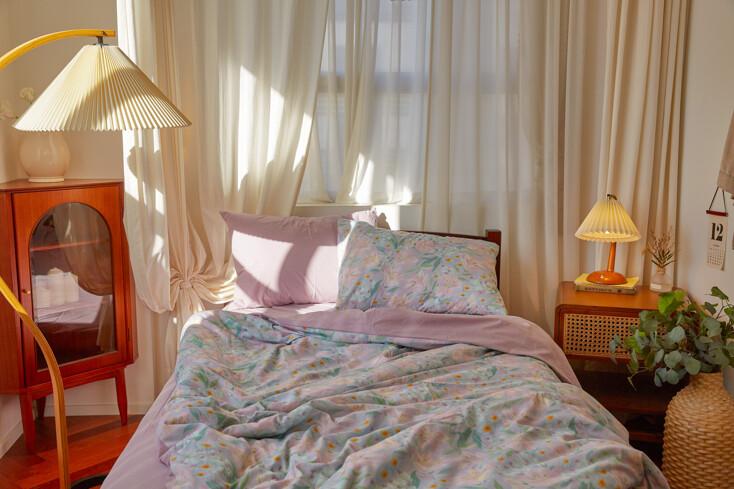 (SS) Pastel Lilly bedding cover