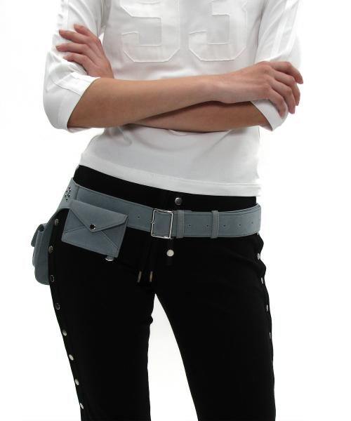 레이어드 홀스터 포켓 벨트_더스티 스카이