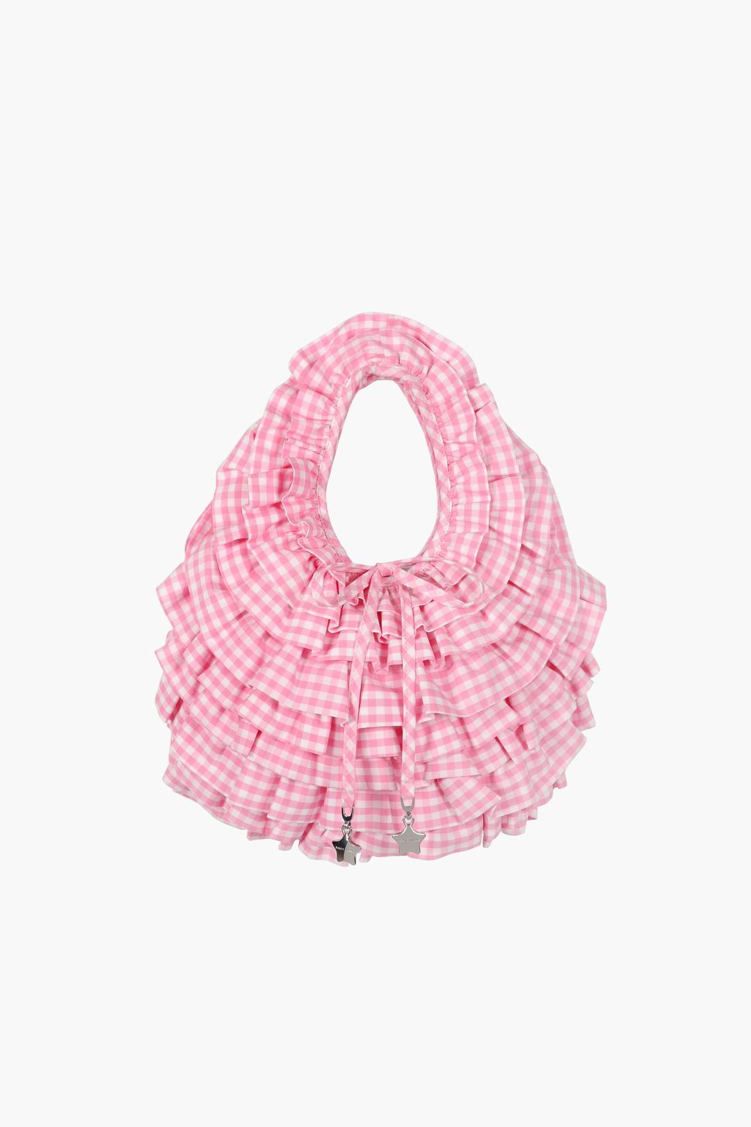 NAPA BAG IN PINK GINGHAM - PINK MULTI