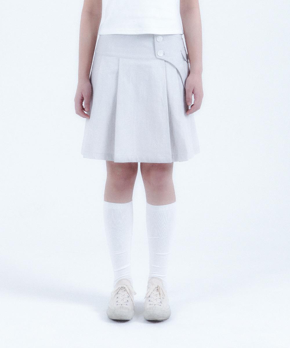 [2/26 12PM] Waist pocket bag midi skirt LIGHT GREY