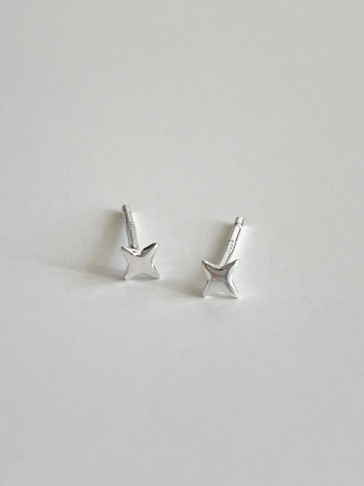 실버925 미니 심플 섬광 귀걸이