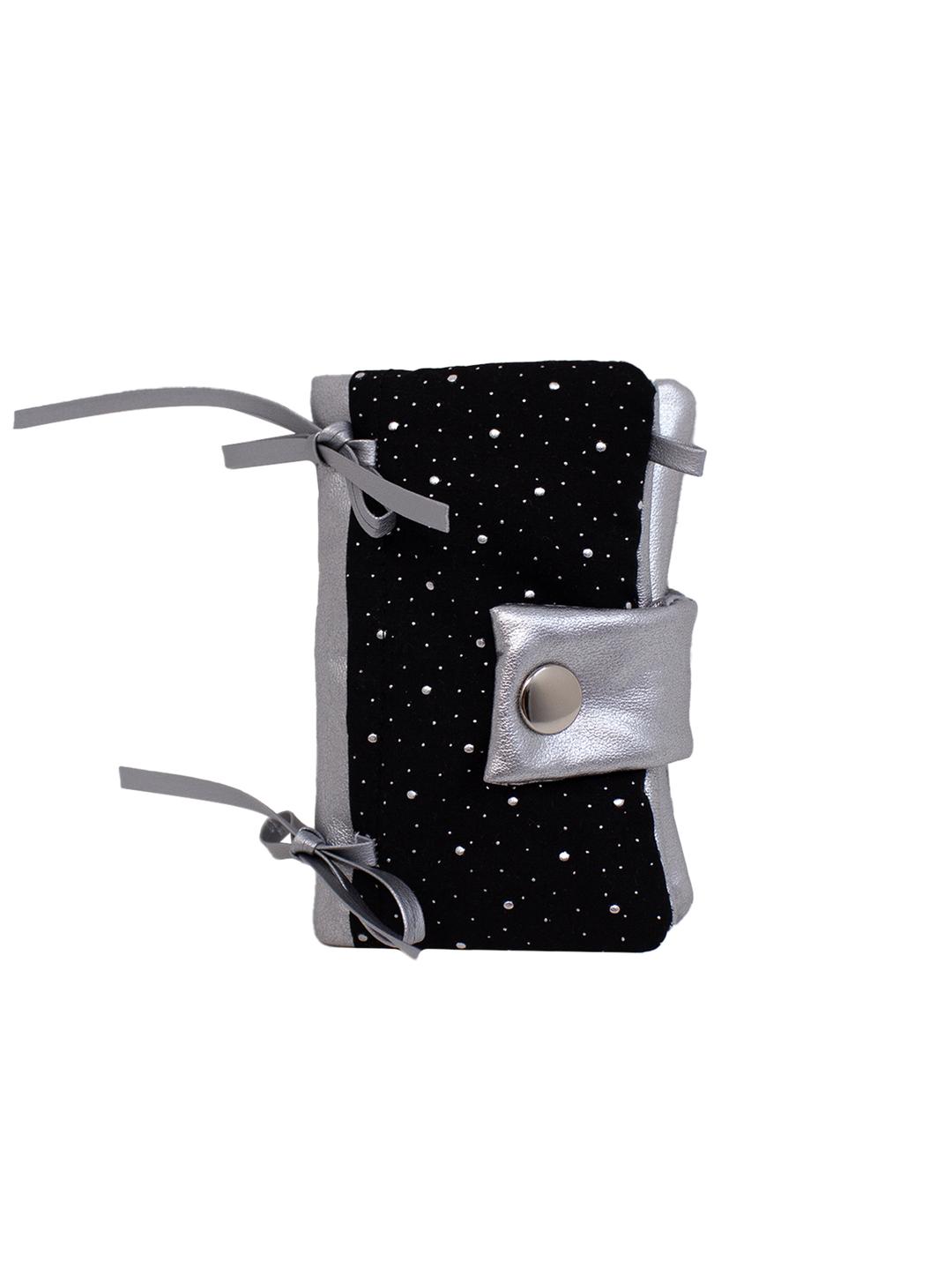 Snug ribbon card wallet (dot black)