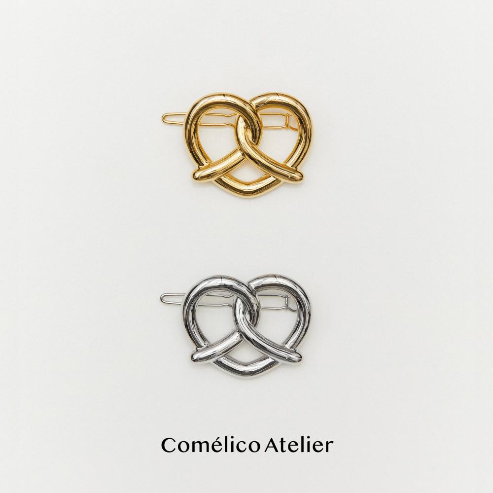 Comelico Atelier 코멜리코 프레첼 헤어클립 프레즐 헤어핀(2 Colors)