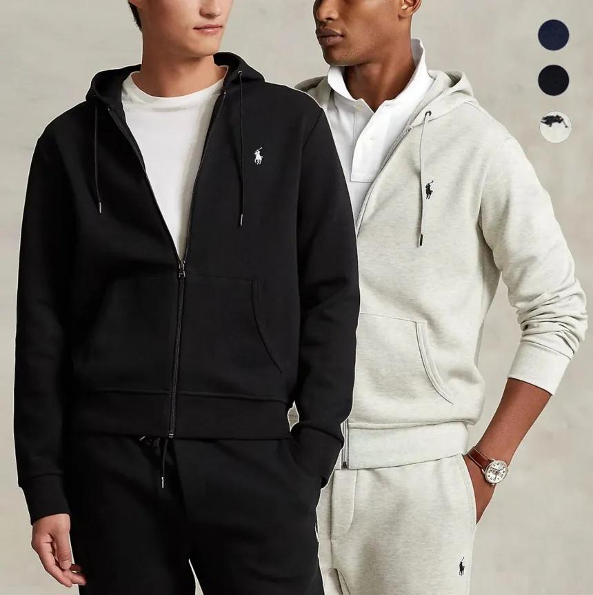 폴로랄프로렌 더블니트 남성 후드집업