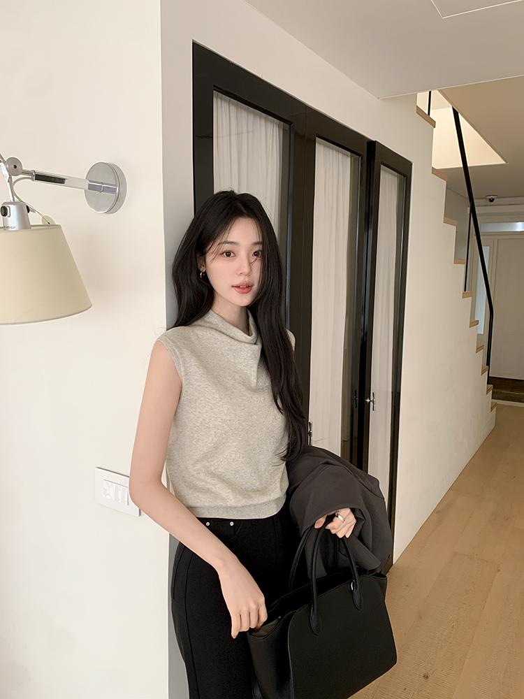 렌느 [캐시미어함유/출근룩/하객룩] 로에 드레이프 캡소매 니트 (3colors)