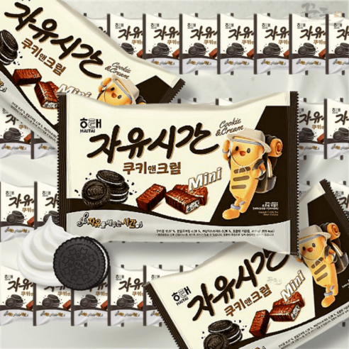 자유시간 미니 400g 쿠키앤크림 초코바 초콜릿, 400g, 1개