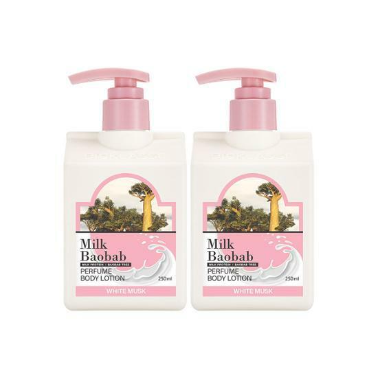 밀크바오밥 퍼퓸 바디로션 화이트머스크 더블 기획 (250ml+250ml)