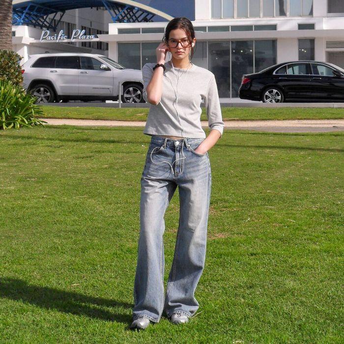 ORGANIC SILKET Lc T-SHIRTS_MELANGE GREY_LC243TS01MG