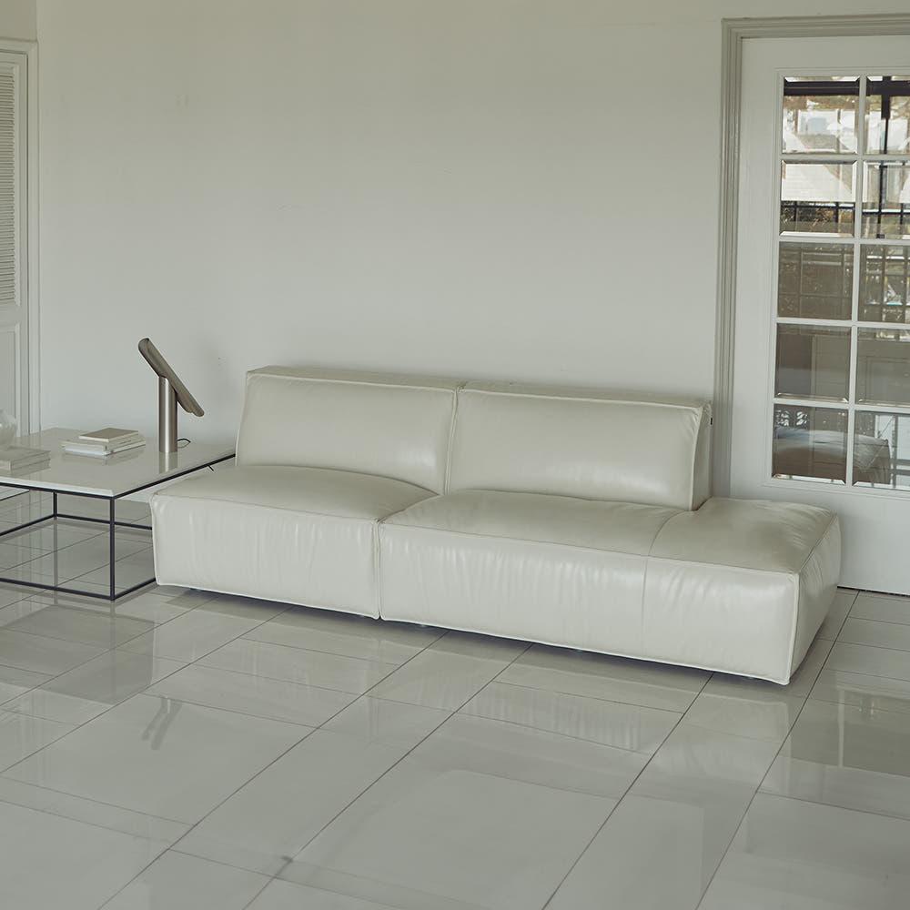 [10%추가적립] 알로소 보눔 2인소파 소프트프리모 가죽소파 (오픈터미널, 모듈소파)