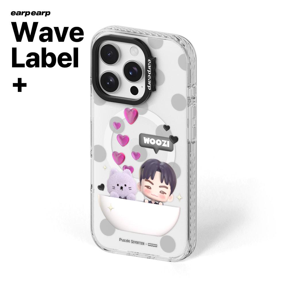 [Puzzle SEVENTEEN X EARP EARP] Magsafe CLEAR WAVE LABEL+ (WOOZI)