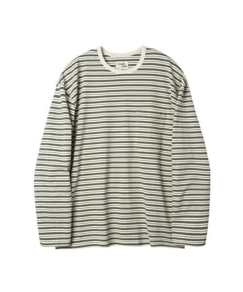 Multi Stripe Long Sleeve Olive