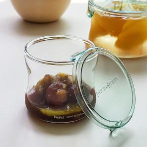 이와키 전자레인지용 내열유리 냉장고정리 요거트 이유식용기 원형 240ml