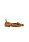 BUN FRINGE FLAT, BROWN