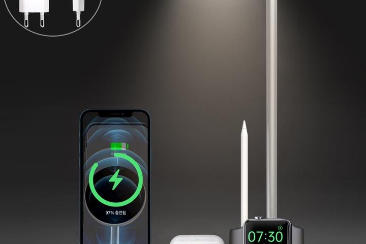 15W 고속 무선 충전기 UMWH-MFLED7IN1 맥세이프 아이폰 애플워치 헤드폰거치대