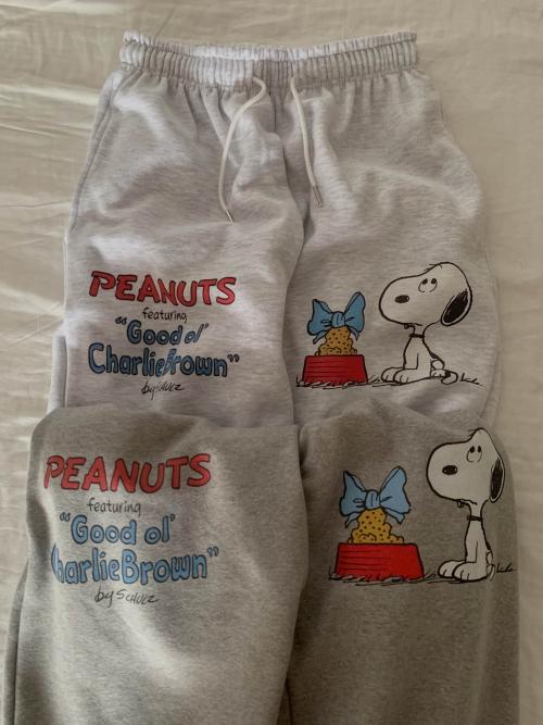 [피너츠정품] 스누피 기모 조거 - 2col