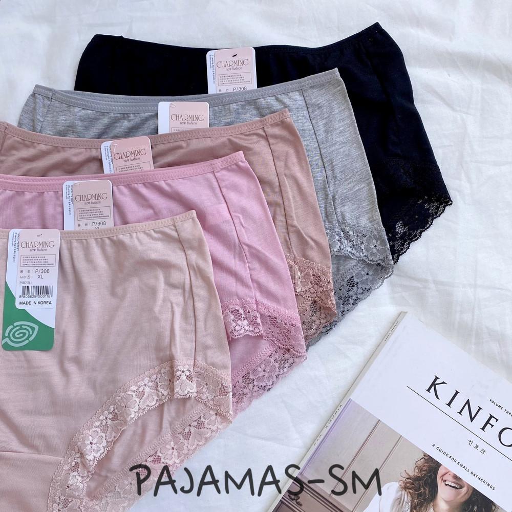챠밍 차밍 텐셀 인견 레이스 팬티 / 노라인 햄라인 여성 여자 속옷 P308 305