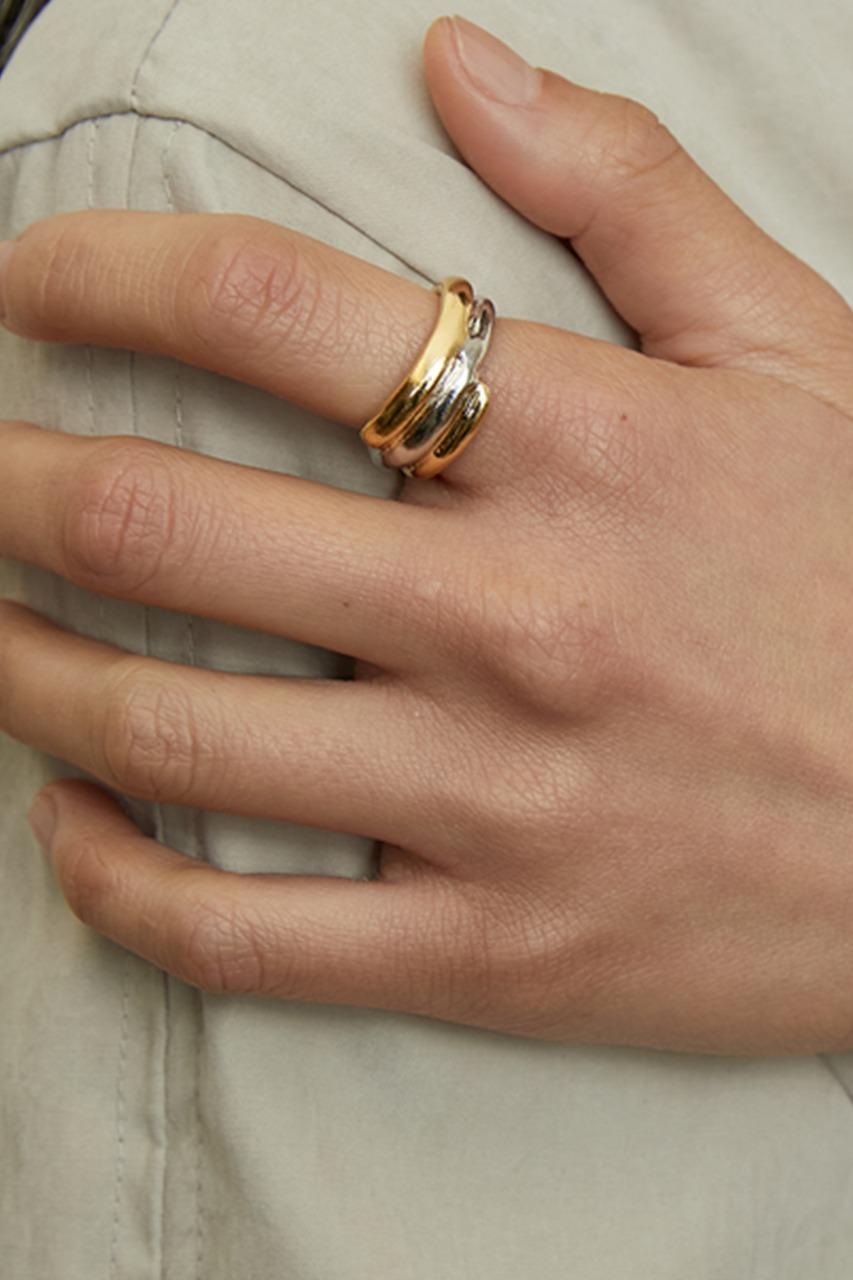 MORRY THREE RING (silver925/18K gold plated)