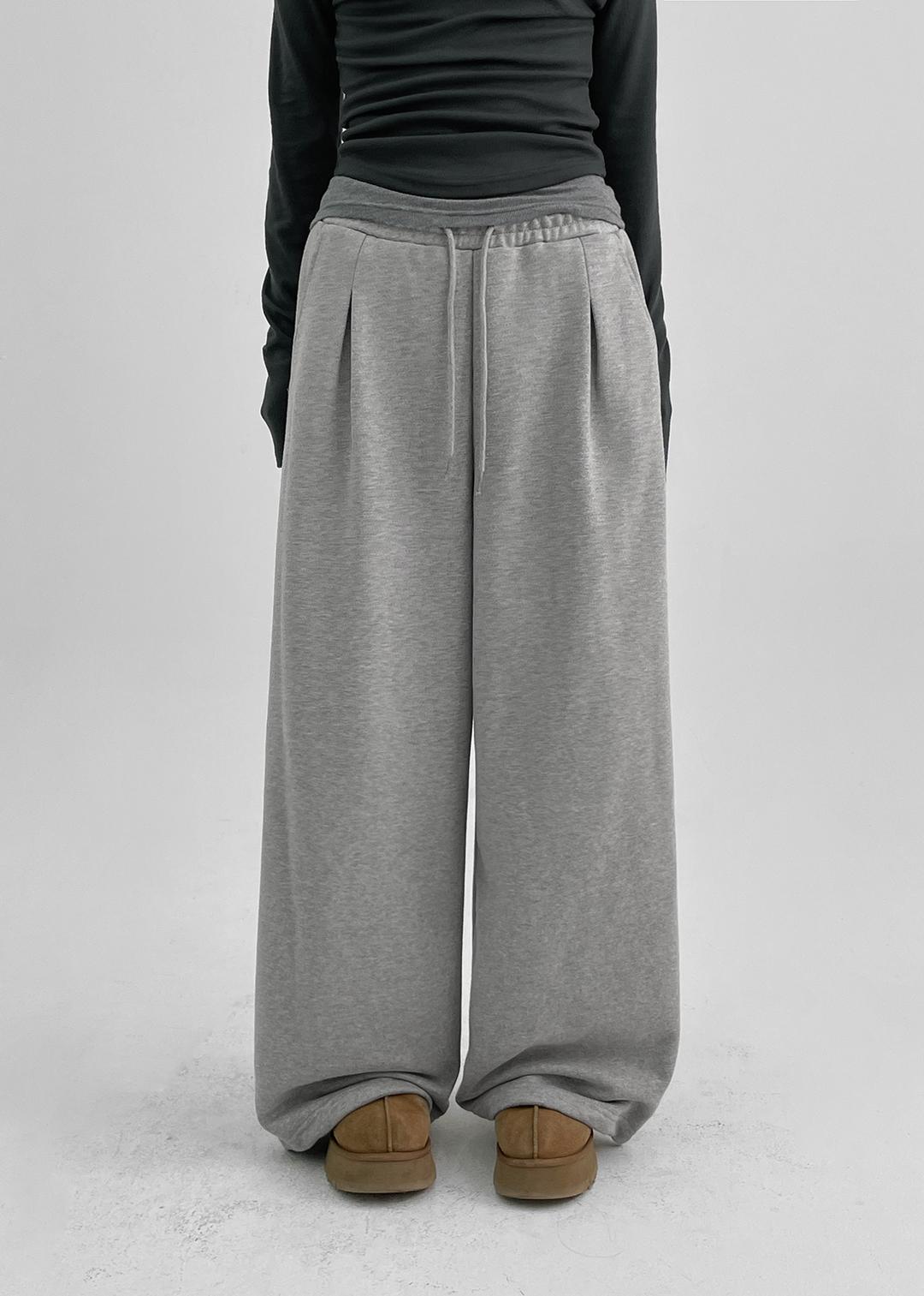 블랙업 [9천장판매] [MADE] 디키든 오버핏 밴딩팬츠