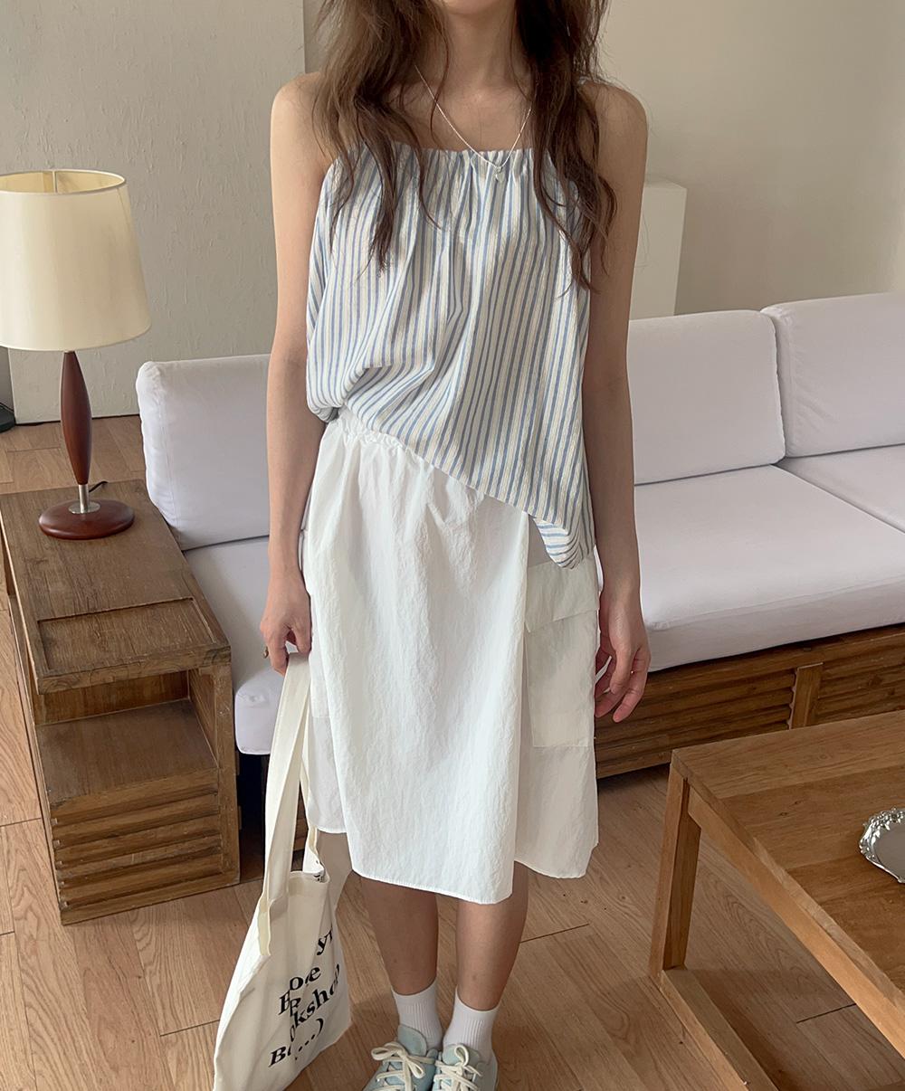 니어웨어 휴양지룩추천🌴 코이티 나시 블라우스 (2color) 뷔스티에/나시/나시블라우스/휴양지룩/휴양지/슬리브리스/당일발송
