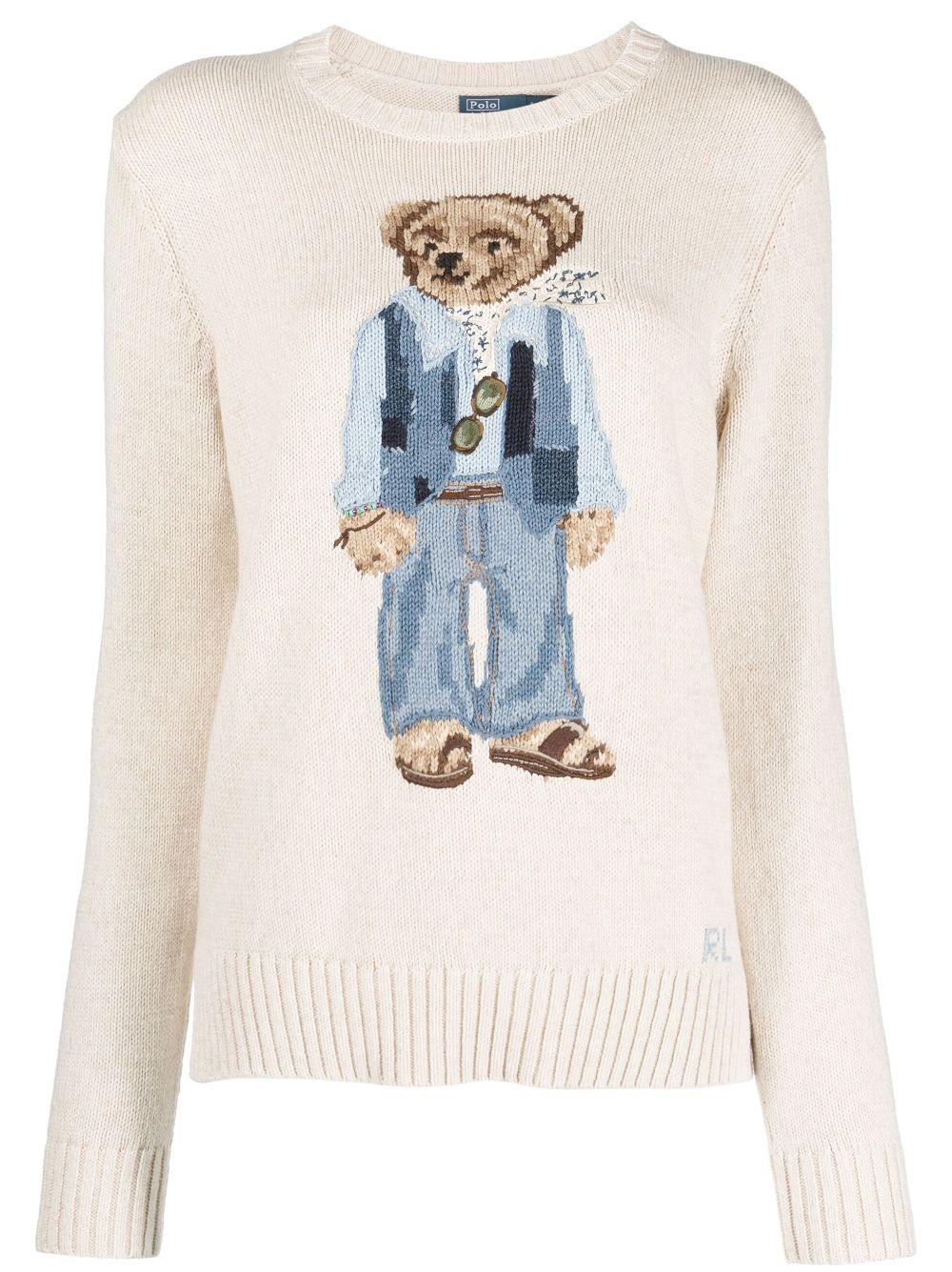 로렐 캐니언 폴로 베어 인타르시아 니트 스웨터