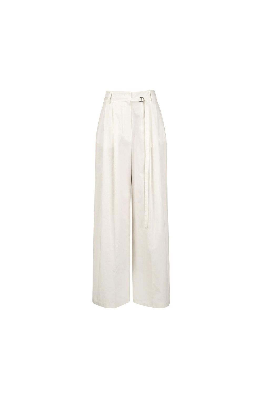 Two Tuck Slacks, Off White