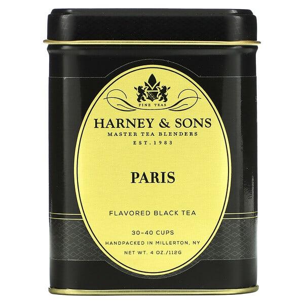 Harney & Sons, 홍차, 파리, 112g(4oz)