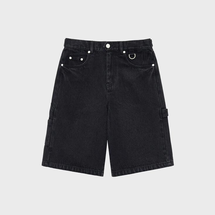 CARPENTER DENIM SHORTS BLACK (VH2EMUPA60A)