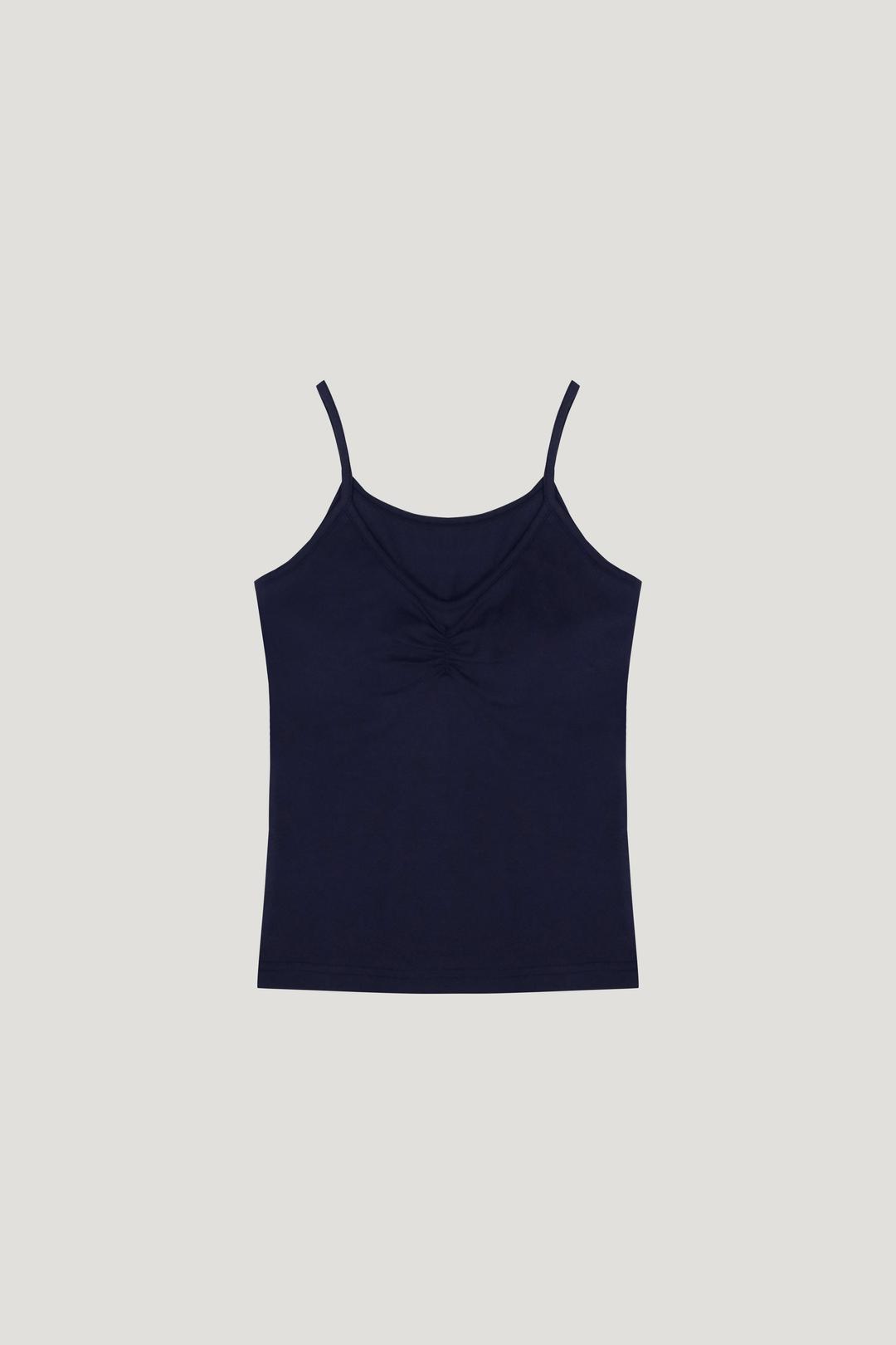 Shirring Sleeveless (navy)