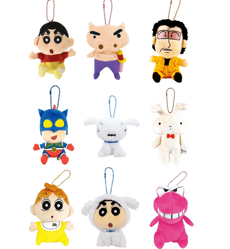 짱구 인형 키링 부리부리대마왕 와니야마 흰둥이 열쇠고리 키홀더
