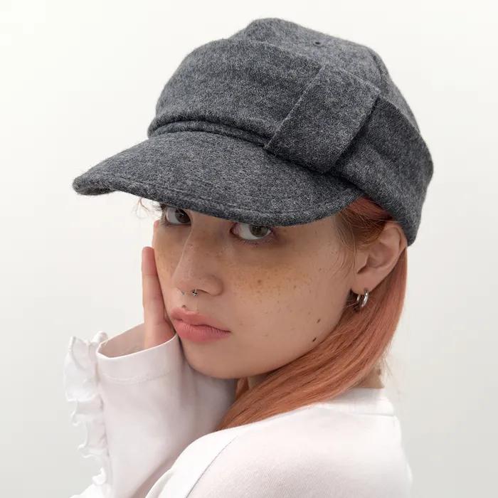 [5차] Wool Belted Cap [Charcoal]