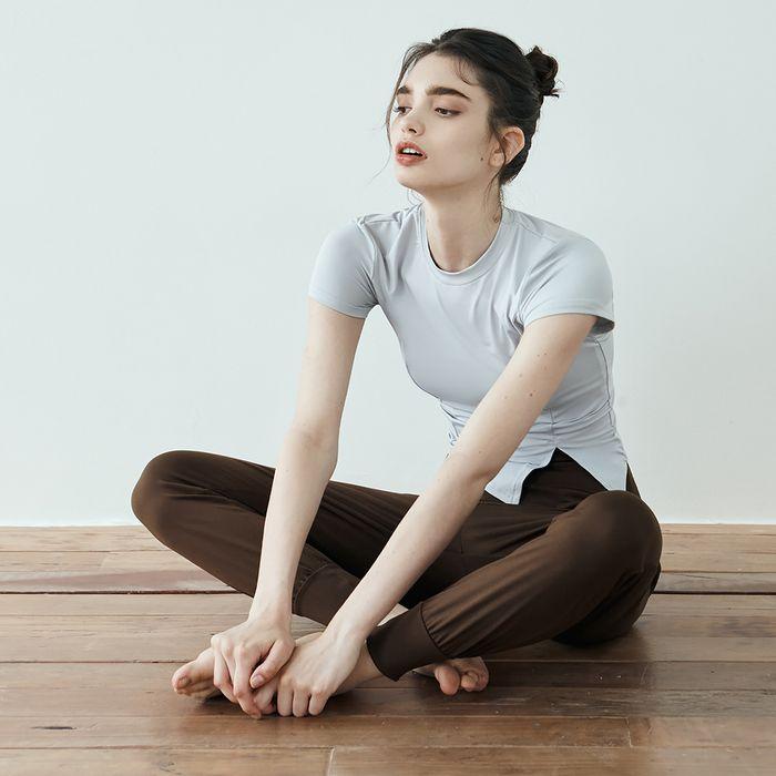 웨이크 슬릿 반팔티 DEVI-T0093-그레이