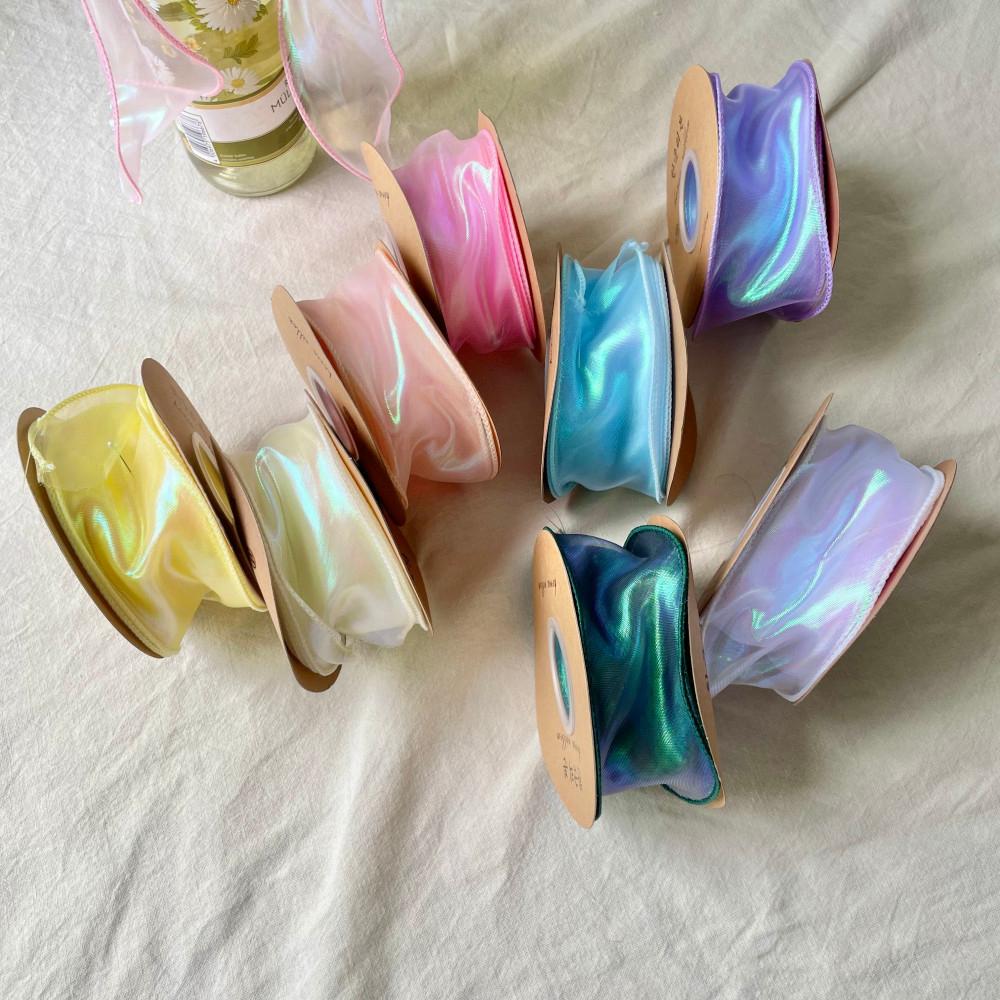 퐁마트 홀로그램원사리본 포장리본 선물포장 (5~6cm/9m)
