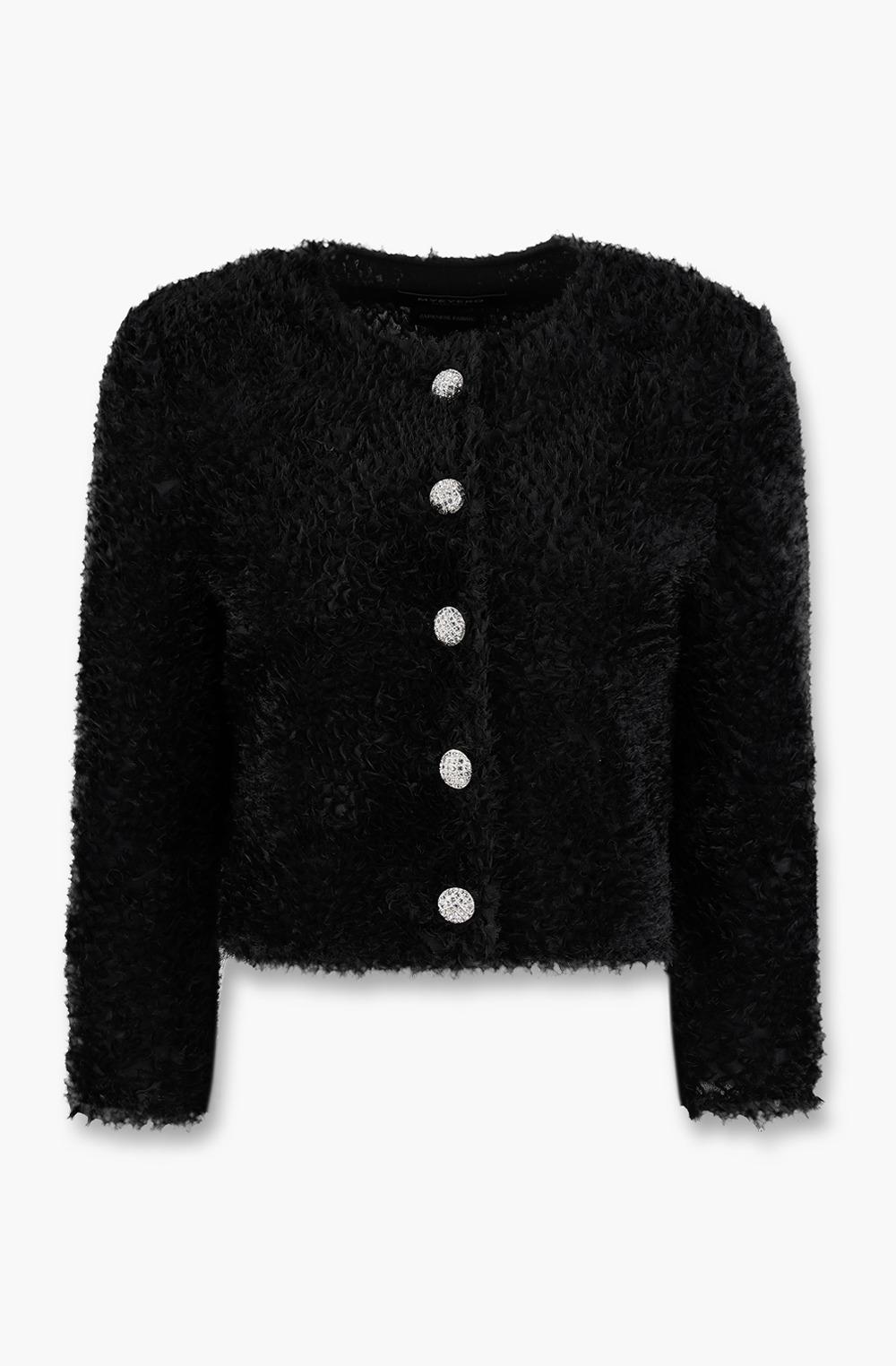 HIGH QUALITY LINE - Magnolia Tulle Jacket (Fabric by, Made in JAPAN) BLACK